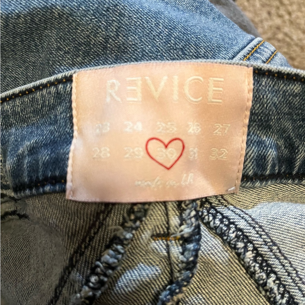 Revice Venus Skinny Jeans Star Butt Blue Size 30 - Picture 8 of 10